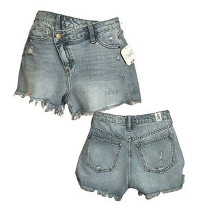 Altar'd State Light Blue Jean Shorts